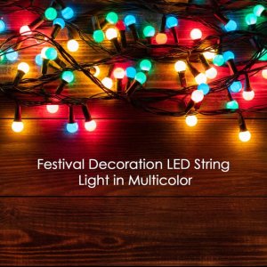 9METER INDOOR AND OUTDOOR LED CHRISTMAS LIGHTS FESTIVAL DECORATION WITH MULTICOLOR LIGHTING