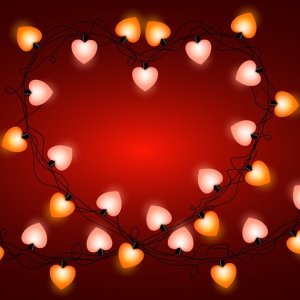 MULTICOLOR 8FOOT STRING LIGHTS  12 WISH HEART BALL LED LIGHTS WITH COLOR BOX FOR HOME DECORATION DIWALI & WEDDING