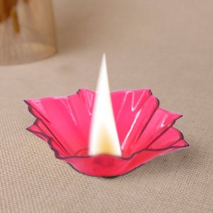 12 PCS MULTICOLORED PLASTIC CANDLE CUP/DIYA WITH VARIOUS SHAPES FOR WEDDINGS CHRISTMAS DIWALI AND PARTIES.