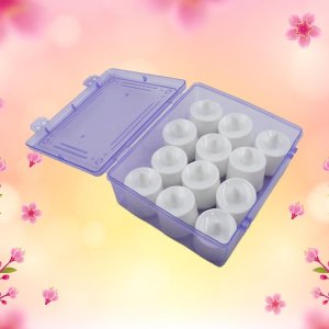 SET OF 12 WHITE BATTERY OPERATED LED TEALIGHT CANDLES FOR PARTIES WEDDINGS BIRTHDAYS AND GIFTS