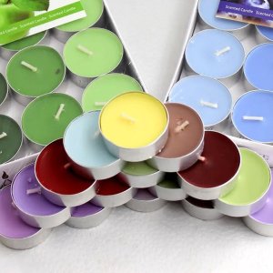 SET OF 50 VIBRANT COLOR CANDLE LIGHTS  IDEAL FOR GIFTING HOME DECOR BIRTHDAY AND ANNIVERSARY CELEBRATIONS