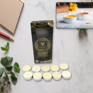 Big size burning tea light 10 pcs candles premium quality