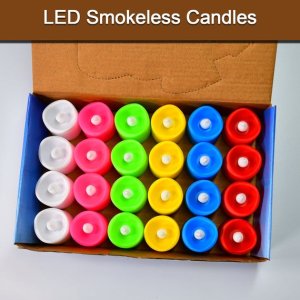 LED Tealight Candles 24PCS Battery Operated Festival Decor Party Wedding Birthday Gifts