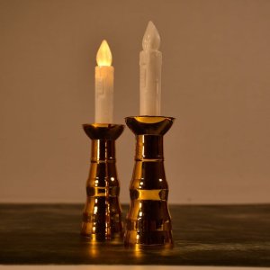 Led flameless candle lights 2pcs for wedding party decor