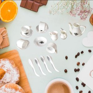 Tickles Tea and Coffee Kitchen Toy Set for Kids Boys & Girls 15Piece Plastic Playset