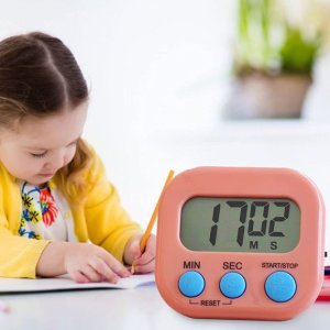 Digital kitchen timer clear big digits 0 to 99 min for cooking office clock