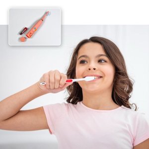Battery operated electric toothbrush for deep cleaning adults & teens extra brush heads