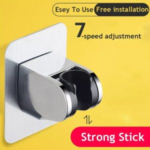 Adhesive shower head holder sturdy and convenient