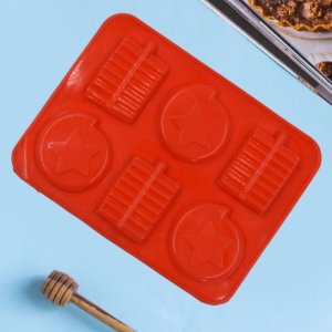 Chocolate mould tray cake baking mold 6 cavity flexible silicone cupcake tools