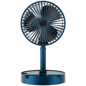 Telescopic electric desktop fan height adjustable foldable & portable silent table top personal fan for bedside office table
