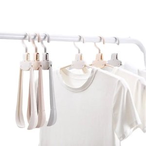 Multi layer stainless steel 6 in 1 pants hangers space saver storage