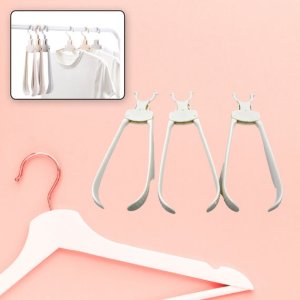 Multi layer stainless steel 6 in 1 pants hangers space saver storage