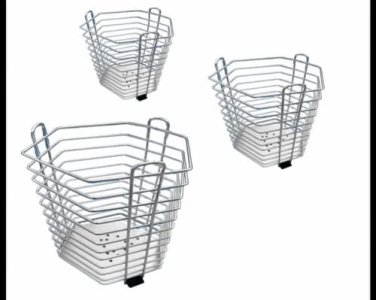 Hexa  Stainless Steel Spoon  Stand -3pcs Set