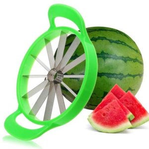 Steel watermelon slicer cutter kitchen fruit corer tool