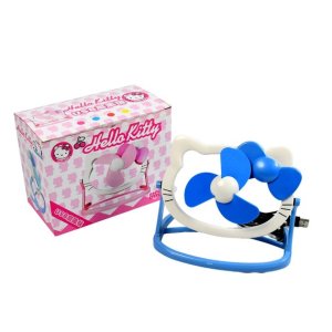 Cute hello kitty cartoon fan for your desk battery not included