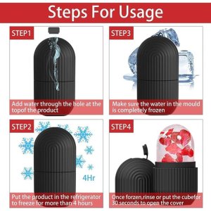 Face ice roller for massager and swelling reduction