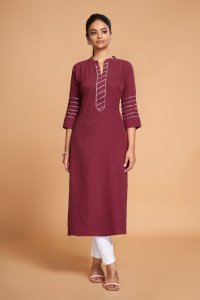 BSY Silk Fabric Regular Wear Kurtis