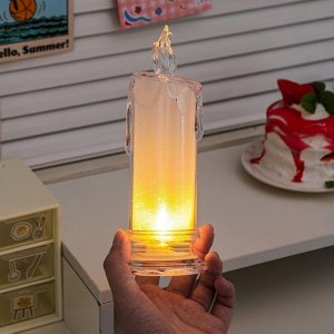 White led flameless candles battery operated pillar candles
