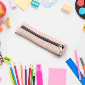High quality leather pencil case for school 1pc