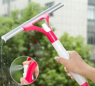 Home magic spray cleaning brush & glass wiper 1 pc