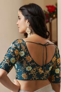 Sky Blue Bridal and Party Wear Kum Kum Silk Lehenga Choli with Blouse and Dupatta