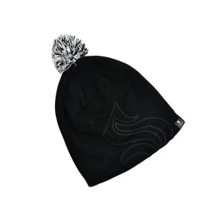 Winter woollen beanie cap with inner fur lining