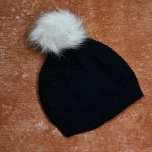 Skull slouchy woolen knitted beanie cap