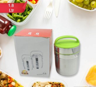 Leak proof thermos flask for hot food 1.8l stainless steel