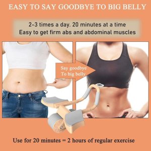 Automatic rebound abdominal wheel with timer & elbow support