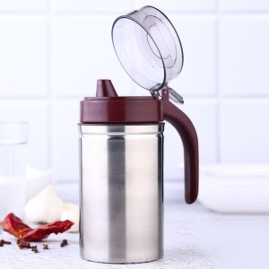 Stainless steel oil dispenser 500ml with small nozzle