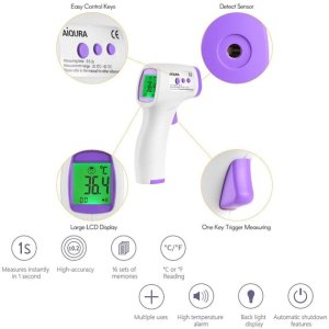 Infrared thermometer non-contact forehead temperature gun