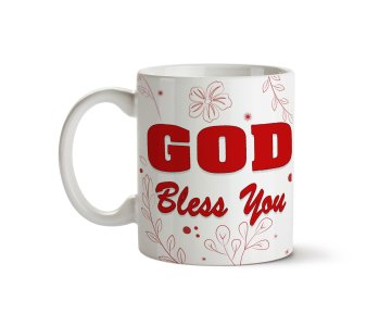 God Bless You Both Sides Printed Ceramic Mug for Gifts