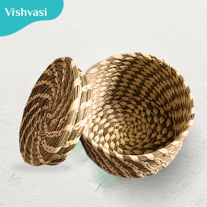 Handmade sabai grass coaster box home & hotel décor