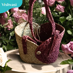 Handmade sabai grass hand bag for office & market