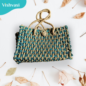 Handmade sabai grass hand bag office & market utility