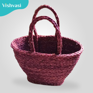 Handmade sabai grass hand bag market utility