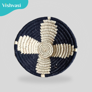 Handmade 10'' wall hanging decor sabai grass & date palm