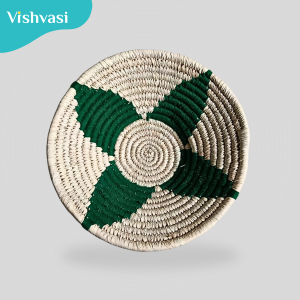 Handmade 8'' wall decor sabai grass & date palm