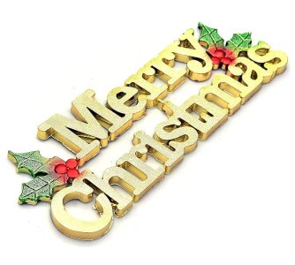 Merry Christmas 25 CM Tag Banner Decorate Any Space with Holiday Cheer