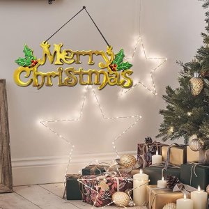 Merry Christmas 25 CM Tag Banner Decorate Any Space with Holiday Cheer