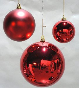 Set of 6 Plastic Christmas Ball Ornaments 3 Unique Patterns with Hanging Loops Ideal for Xmas Trees Wedding Parties and Festive Home Decor in Vibrant Red