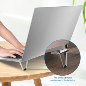 Mini Premium Metal Folding Stand for Laptop Keyboard Tablet