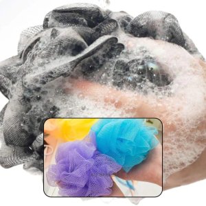 Bath Shower Loofah Sponge Pouf Body Scrubber now available in a convenient pack of 6pcs