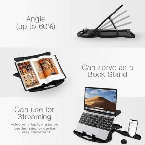 Adjustable Laptop Stand Patented Riser with Mobile Stand