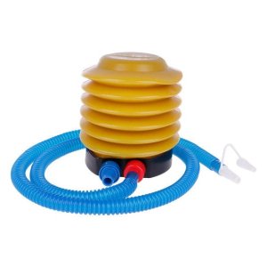 Portable foot air pump with hose