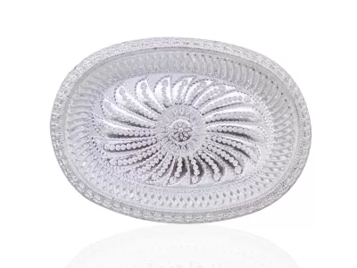 Gift Tray  Royal Oval Silver Design
