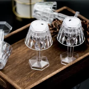 Crystal Table Lamp with Reflective Glow Transformative 2 in 1 Chic Illumination