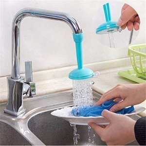 The Adjustable Splash Faucet Regulator to your key to saving water and reducing splashing in the kitchen or bathroom!