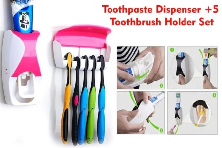 The innovative Toothbrush Buddy! It's a cutting-edge toothpaste dispenser and toothbrush all in one.