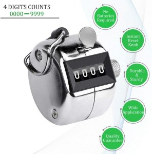 Handheld Tally 4 Digit Counter Numbers Clicker